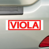Autocollant De Voiture Timbre de la viola (En voiture)