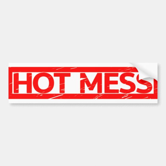 Autocollant De Voiture Timbre de mess chaud (Devant)