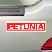 Autocollant De Voiture Timbre de Petunia (En voiture)