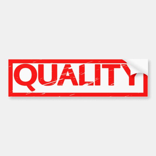Autocollant De Voiture Timbre de qualité (Devant)