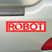 Autocollant De Voiture Timbre de robot (En voiture)