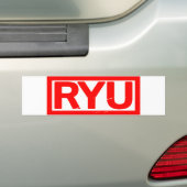Autocollant De Voiture Timbre de Ryu (En voiture)