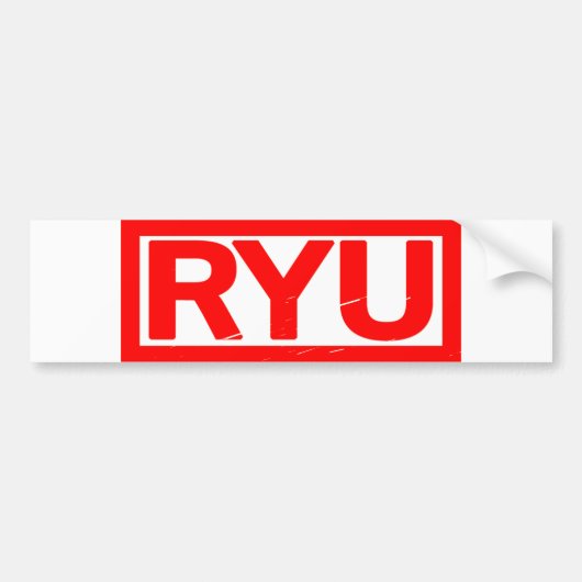 Autocollant De Voiture Timbre de Ryu (Devant)