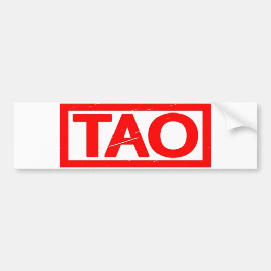 Autocollant De Voiture Timbre de Tao (Devant)