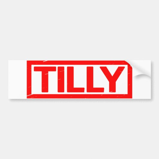 Autocollant De Voiture Timbre de Tilly (Devant)