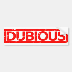 Autocollant De Voiture Timbre douteux