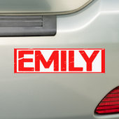 Autocollant De Voiture Timbre Emily (En voiture)