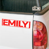 Autocollant De Voiture Timbre Emily (Sur camion)