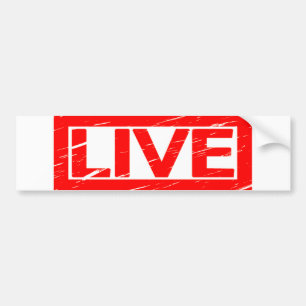 Autocollant De Voiture Timbre en direct