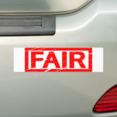 Autocollant De Voiture Timbre équitable (En voiture)