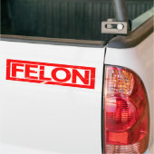 Autocollant De Voiture Timbre Felon (Sur camion)