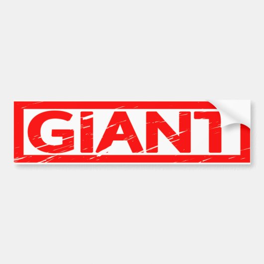 Autocollant De Voiture Timbre géant (Devant)