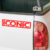 Autocollant De Voiture Timbre Iconique (Sur camion)