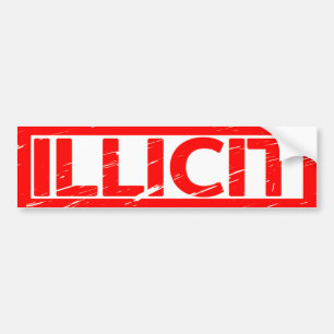 Autocollant De Voiture Timbre illicite