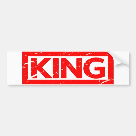 Autocollant De Voiture Timbre King (Devant)