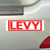 Autocollant De Voiture Timbre Levy (En voiture)