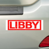 Autocollant De Voiture Timbre Libby (En voiture)