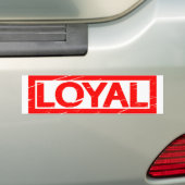 Autocollant De Voiture Timbre Loyal (En voiture)