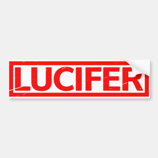 Autocollant De Voiture Timbre Lucifer (Devant)