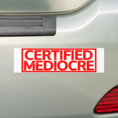 Autocollant De Voiture Timbre médiocre certifié (En voiture)