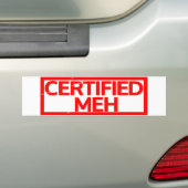 Autocollant De Voiture Timbre Meh Certifié (En voiture)