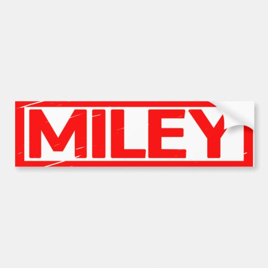 Autocollant De Voiture Timbre Miley (Devant)