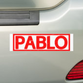 Autocollant De Voiture Timbre Pablo (En voiture)