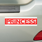 Autocollant De Voiture Timbre Princesse (En voiture)