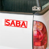 Autocollant De Voiture Timbre Saba (Sur camion)
