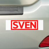 Autocollant De Voiture Timbre Sven (En voiture)