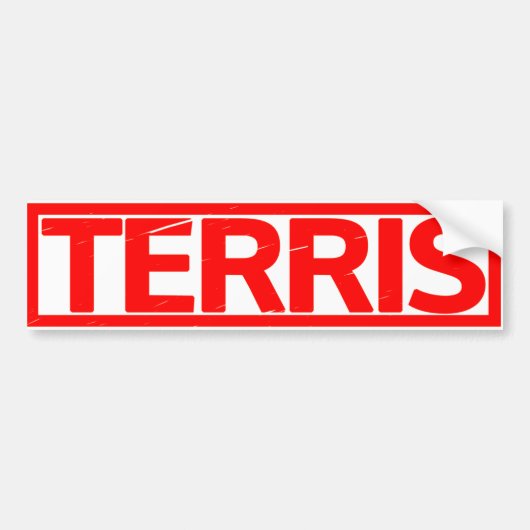 Autocollant De Voiture Timbre Terris (Devant)