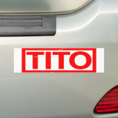 Autocollant De Voiture Timbre Tito (En voiture)