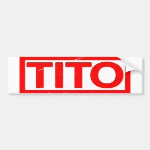 Autocollant De Voiture Timbre Tito