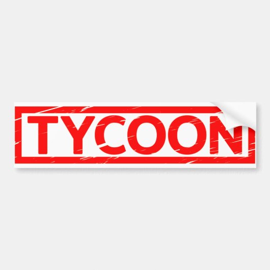 Autocollant De Voiture Timbre Tycoon (Devant)