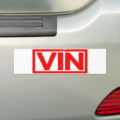Autocollant De Voiture Timbre Vin (En voiture)