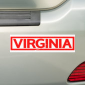 Autocollant De Voiture Timbre Virginia (En voiture)