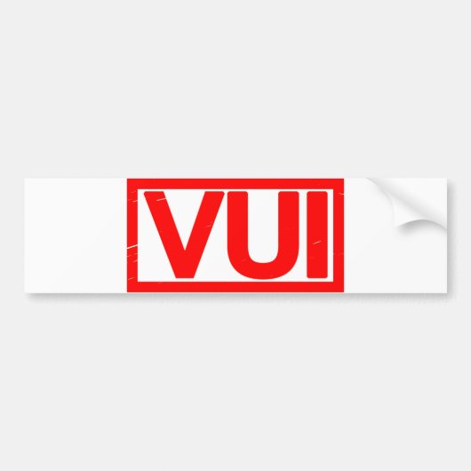 Autocollant De Voiture Timbre Vui (Devant)