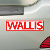 Autocollant De Voiture Timbre Wallis (En voiture)
