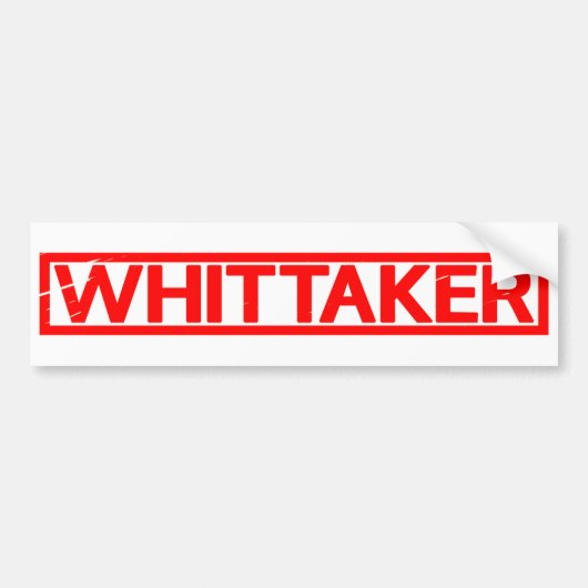Autocollant De Voiture Timbre Whittaker (Devant)