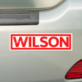 Autocollant De Voiture Timbre Wilson (En voiture)