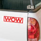 Autocollant De Voiture Timbre Wow (Sur camion)