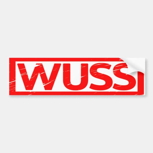 Autocollant De Voiture Timbre Wuss (Devant)