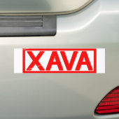 Autocollant De Voiture Timbre Xava (En voiture)
