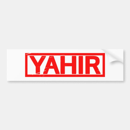 Autocollant De Voiture Timbre Yahir (Devant)