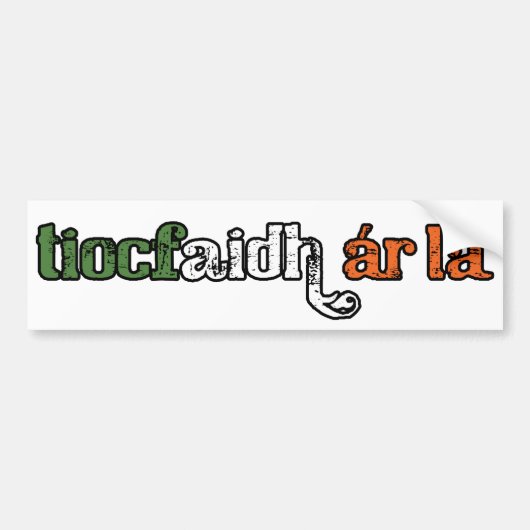 Autocollant De Voiture tiocfaidh ár lá bumper sticker (Devant)