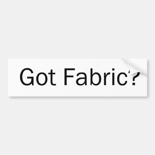 Autocollant De Voiture Tissu obtenu ? (Devant)