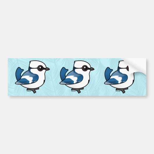 Autocollant De Voiture Tit Azure Birdorable (Devant)