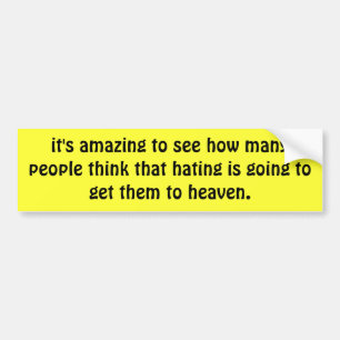 Autocollant De Voiture Tolérance contre la haine