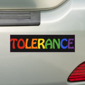 Autocollant De Voiture TOLÉRANCE RAINBOW -.png (En voiture)