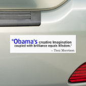 Autocollant De Voiture Toni Morrison sur Obama (En voiture)